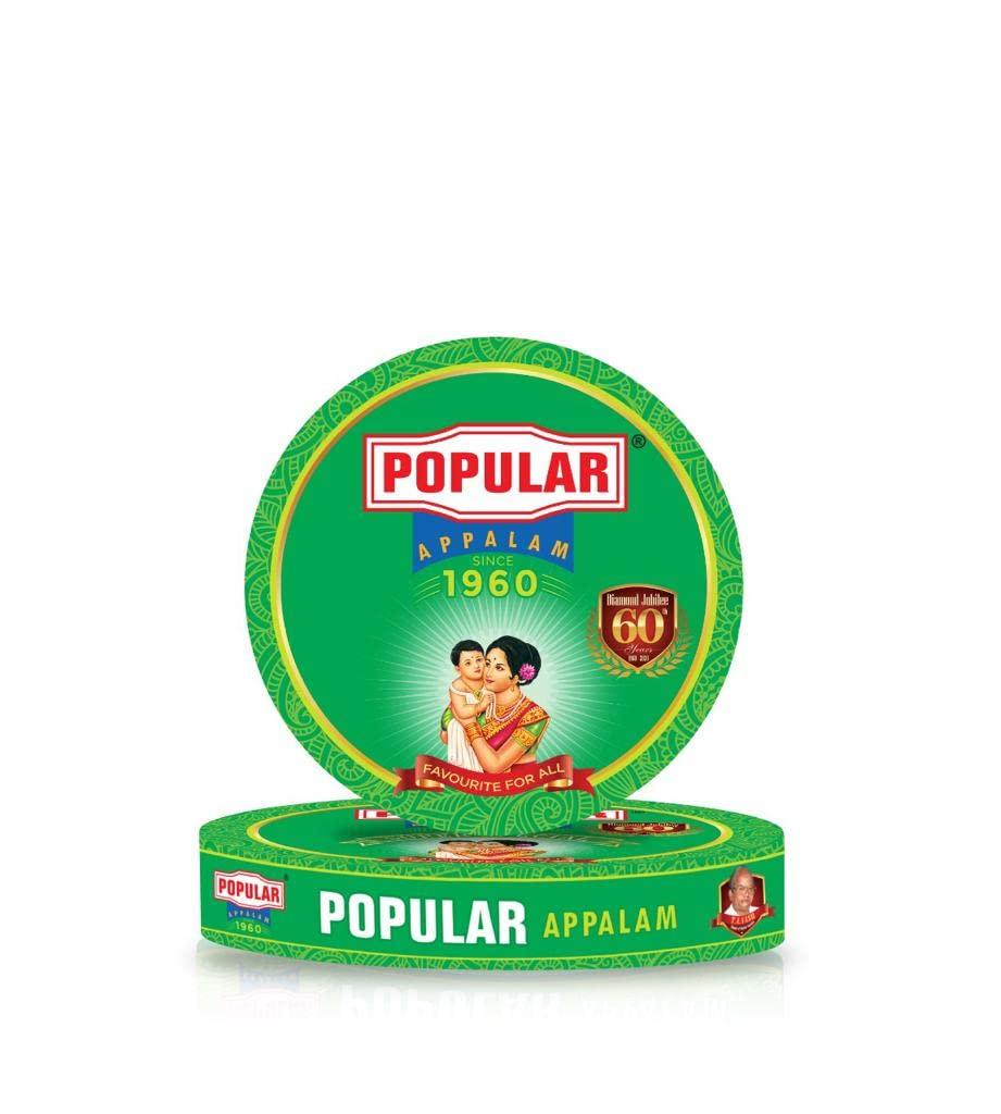 POPULAR APPALAM Popular Appalam Extra Special - 145G (4 * 145G) Pack of 4-580G