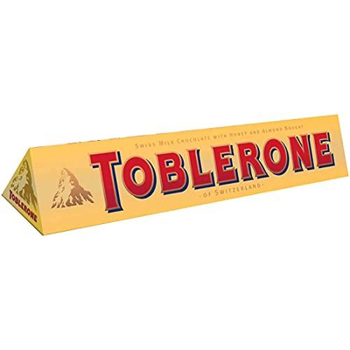 Toblerone Toblerone Milk Chocolate with Honey and Almond Nougat Pack of 6, x 100 g