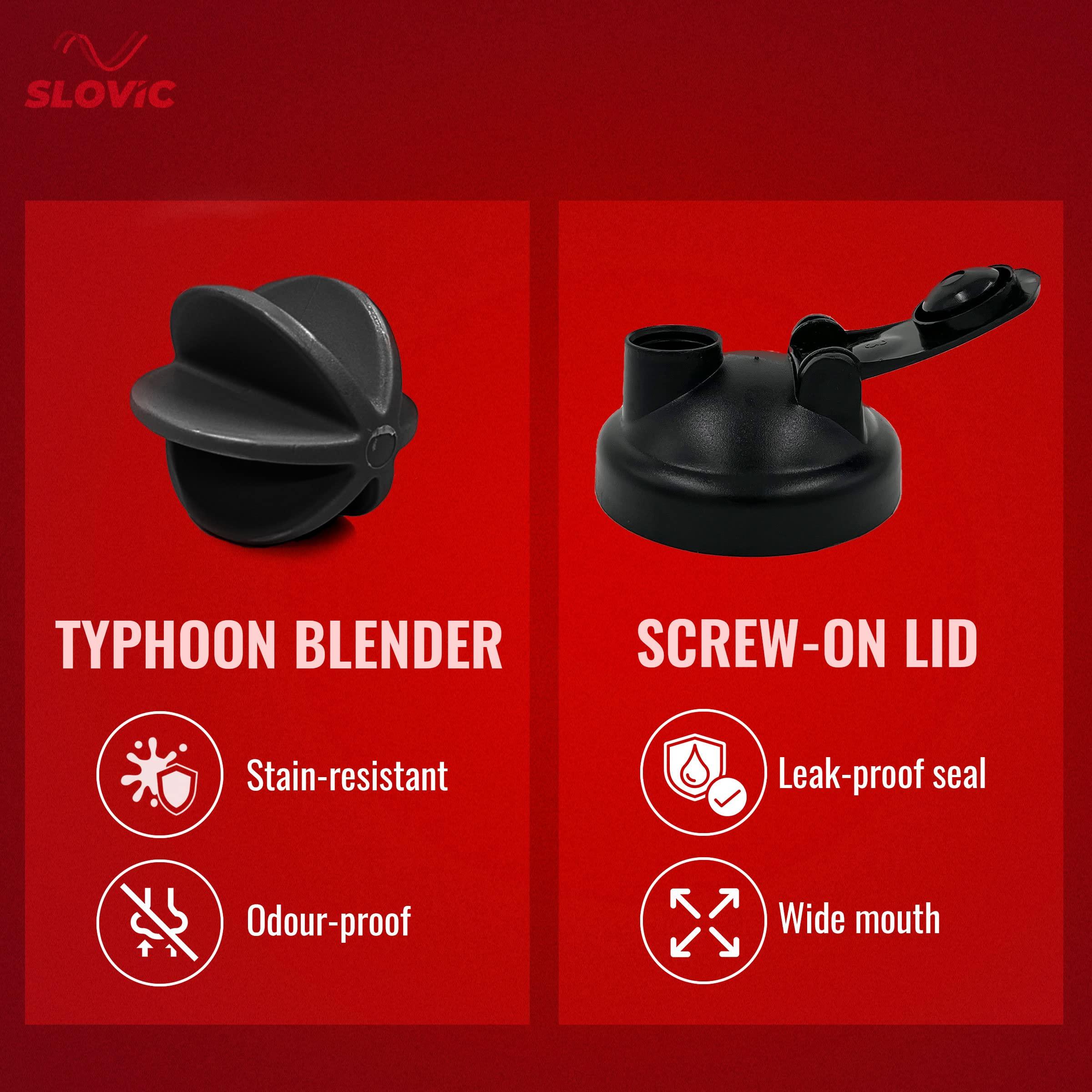 SLOVIC SLOVIC Shakers for Protein Shake, Plastic Free Gym Bottles for Men, Odor free Protein Shaker Bottles for Protein Shake, Leakproof Gym Shaker Bottle