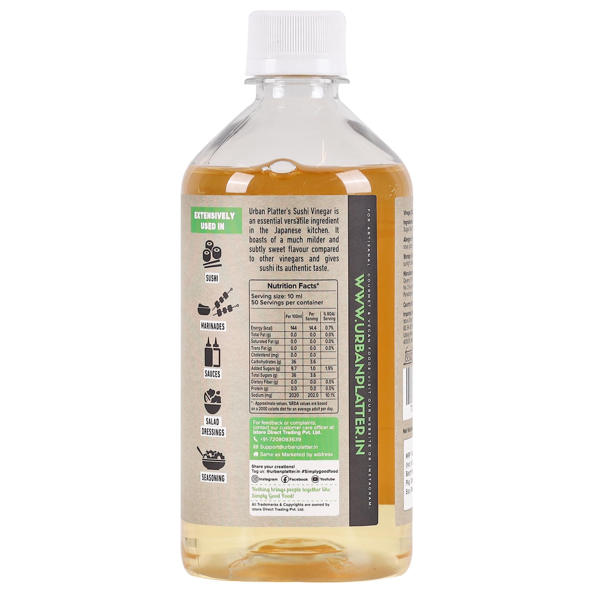 urban platter Urban Platter Japanese Rice Vinegar (Awasezu), 500ml [All Natural Vinegar Traditionally Made and Seasoned] - Perfect for Seasoning Sushi Rice