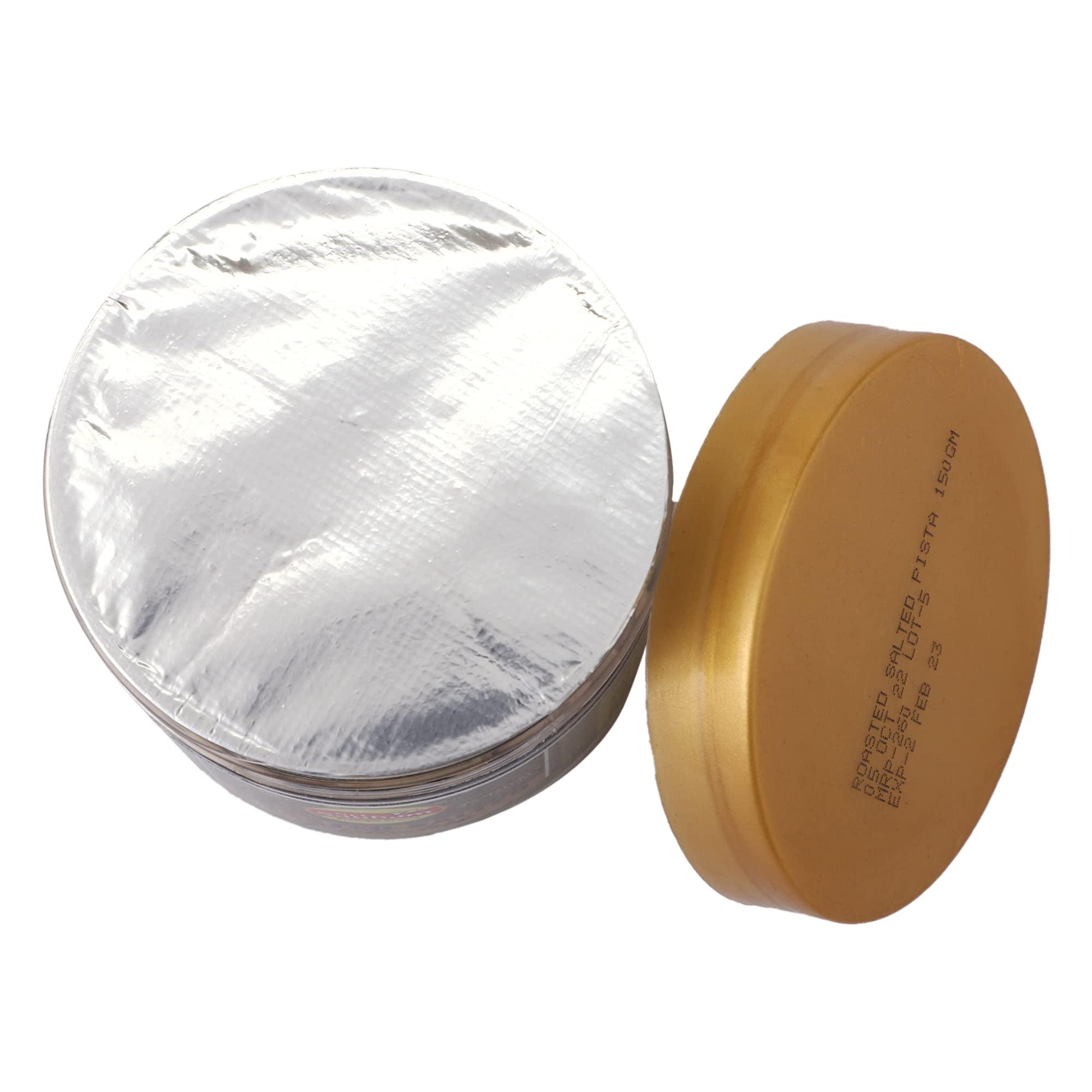 SRI SAUHAM Sri Sauham Pistachios Dry Fruits - Premium Green Pista Nuts - 150gm Packet of Whole Plain Roasted Pistachio Kernels - Unsalted With Shell, Nutty, Raw, Salt-Free - Value Pack