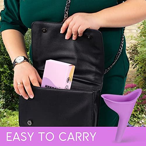 HAKDAY TFW Portable Female Women Urinal Camping Travel Toilet Device 4PCS,Purple