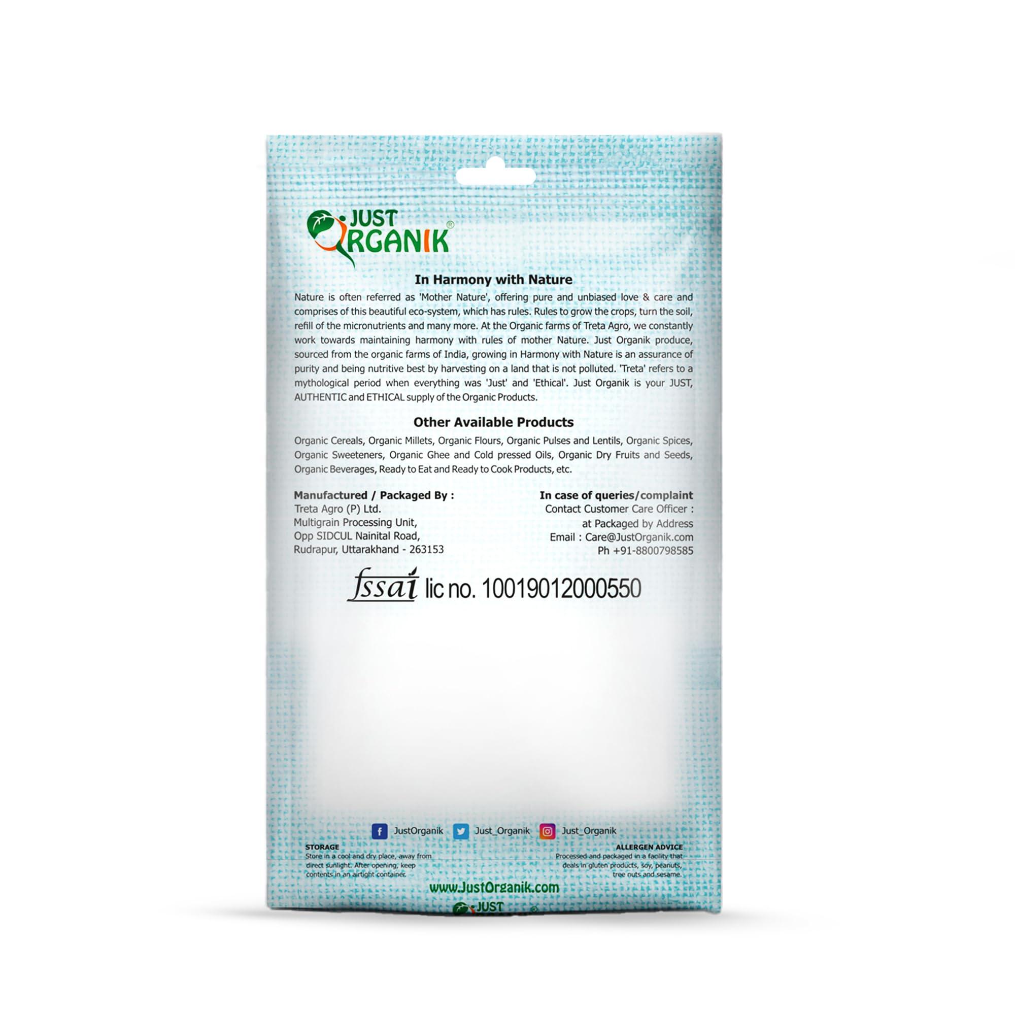 JUST ORGANIK Just Organik Moong Whole 500gm, 100% Organic