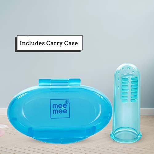 Mee Mee Mee Mee Unique Finger Brush (Blue) for Babies