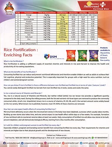 Savitri Savitri Ashirvaad Plus (Fortified Steam Rice) | 5kg Pack