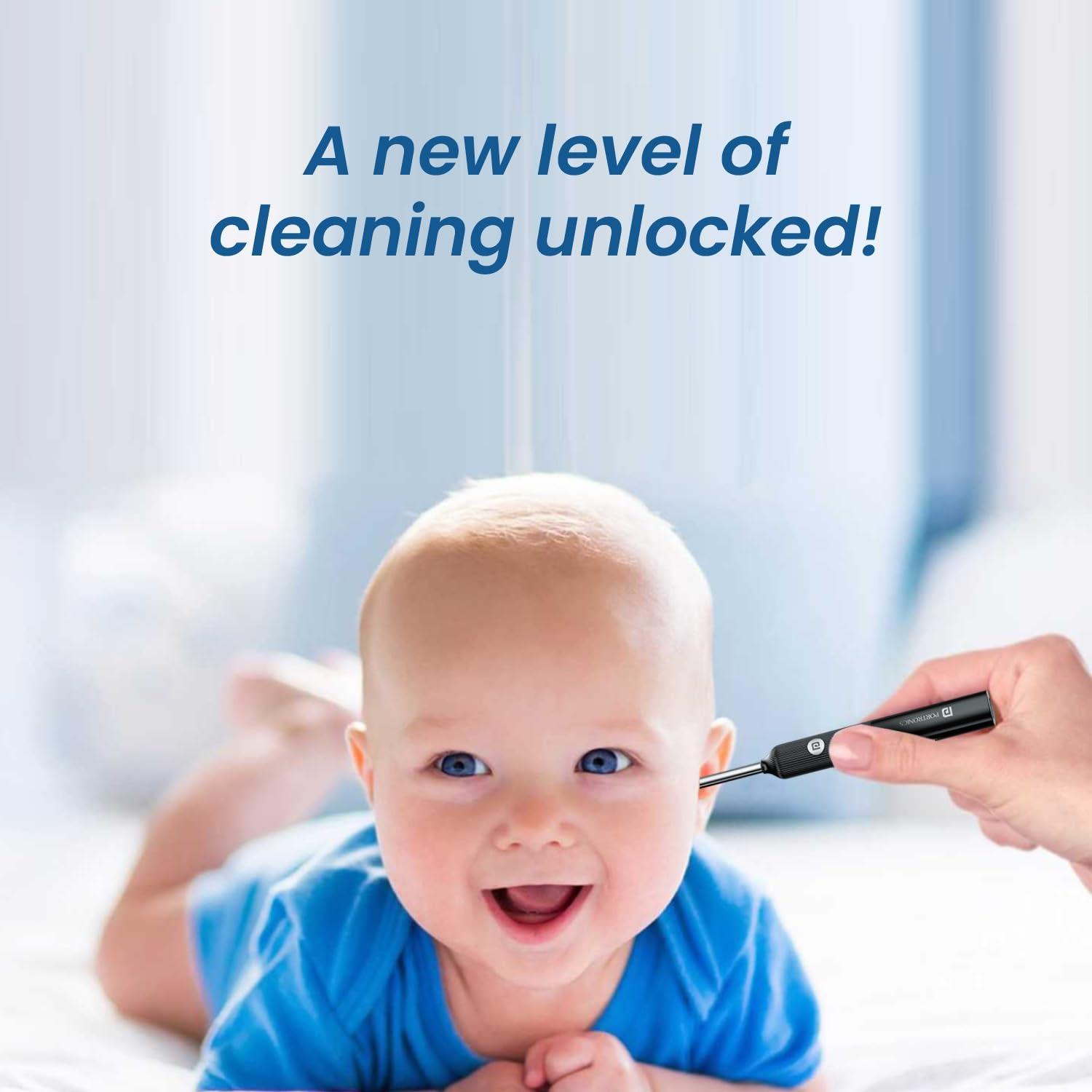 Portronics Portronics Cleansify Ear Endoscope Otoscope/Wax Cleaner with 1080p FHD Camera with Ultra fine 4.5mm Lens for Kids & Adults(Black)