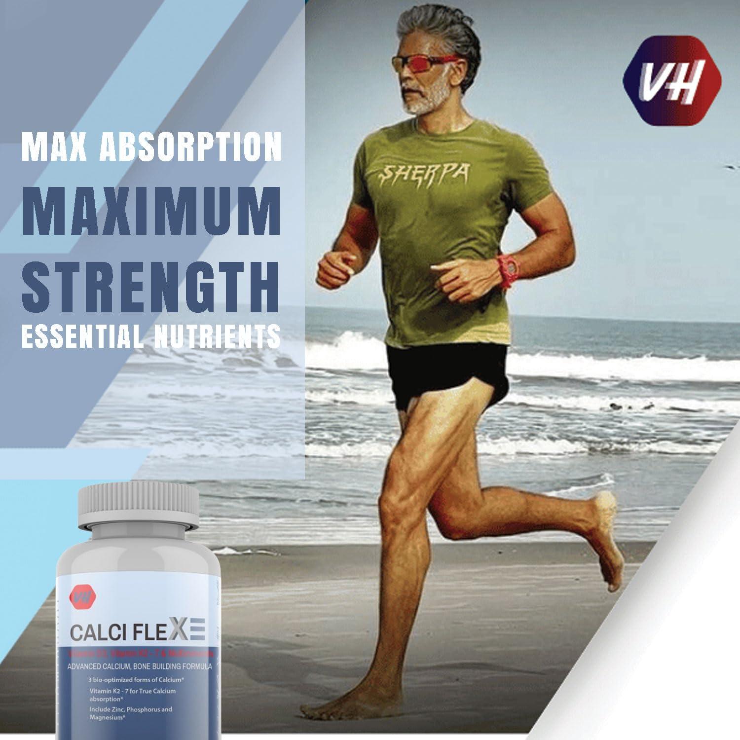 Vitaminhaat Vitaminhaat Calciflex Calcium Magnesium & Zinc Tablets with Vitamin D3, Calcium Supplement for Women and Men, For Bone Health & Joint Support 30 Tablets