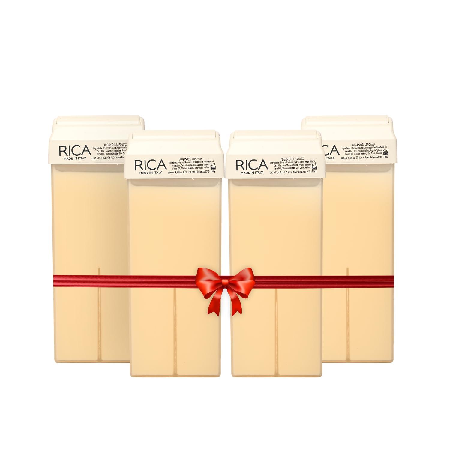 RICA Rica Wax Argan Roll-On Wax Kit (Set of 4 Refill Wax) 100 ML