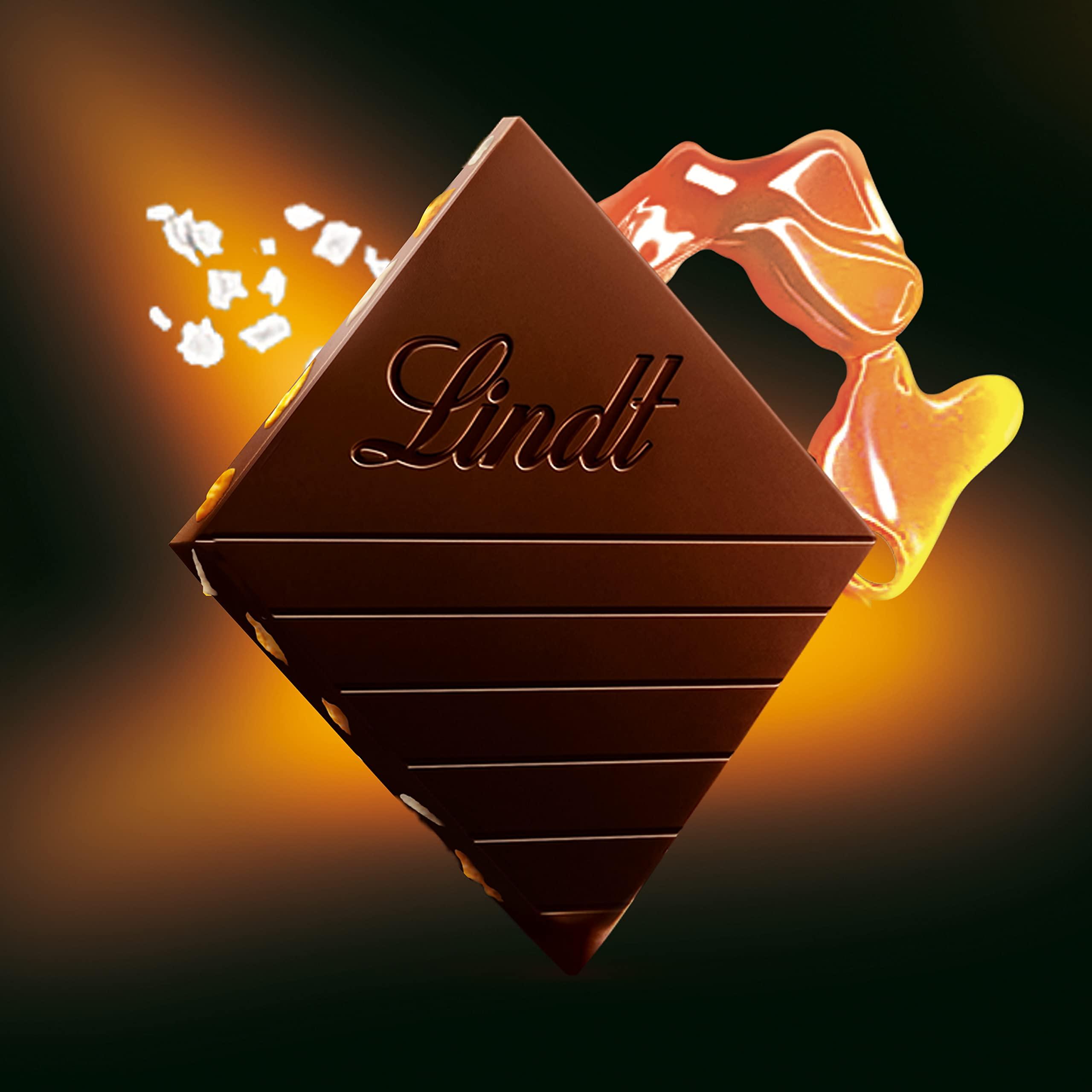 Lindt Lindt Excellence Caramel & Sea Salt Touch Chocolate Bar 100 Grams (Pack of 2)