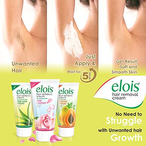 elois Elois Hair Removal Cream for Women With Aleo Vera Extract, Sensitive Skin(100g) 2x Longer Lasting Smoothness than Razors (Pack of 2)