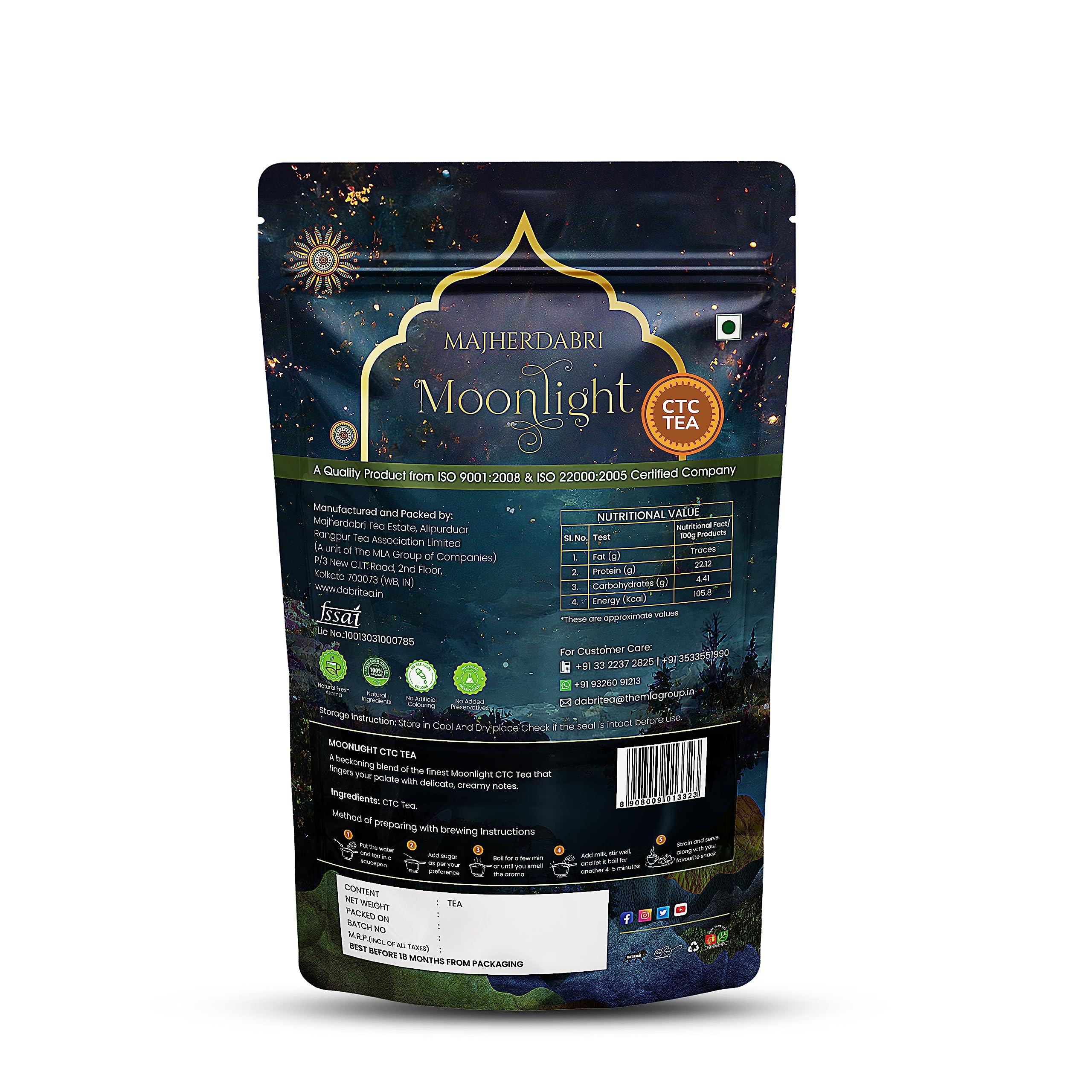 DABRI DABRI Moonlight Ctc Tea, 300 Grams (Pack Of 3, 100 Grams Each), Chai Tea