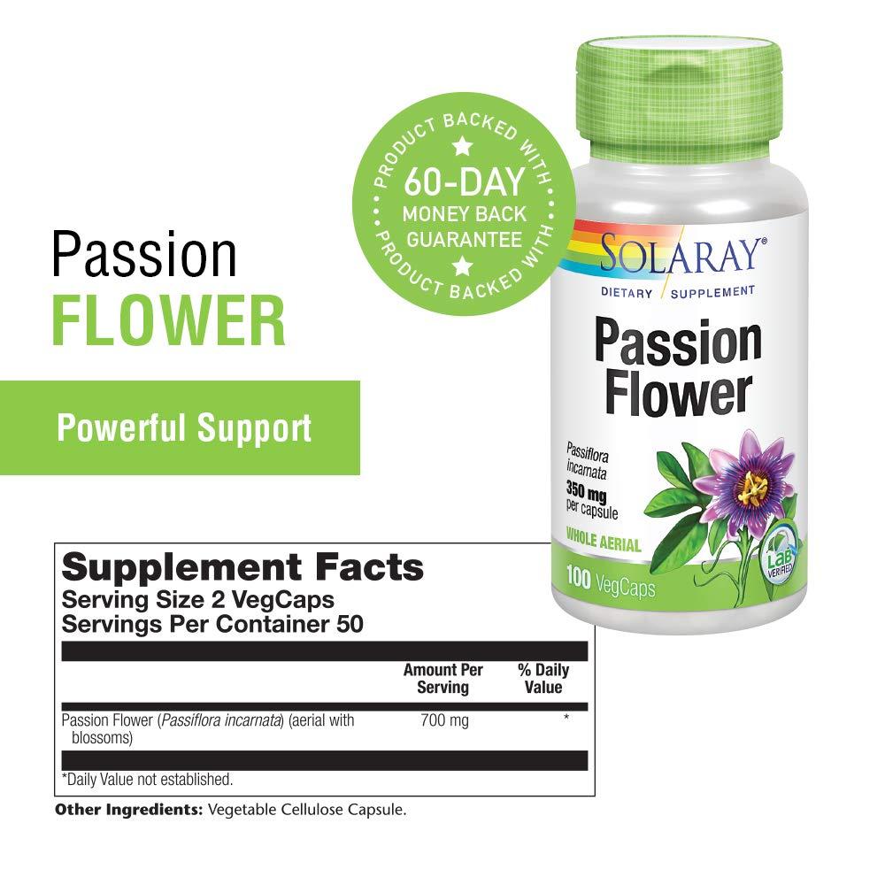 Solaray Passion Flower 350mg - 100 - Capsule