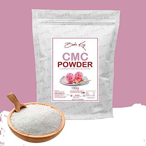 BAKE KING BAKE KING CMC Powder (Carboxymethyl Cellulose) 100G for Ice Creams, Food Grade | Soft, Smooth and Creamy | Raising Ingredient Powder | Instant Ice Creams That Improves Texture & Softness