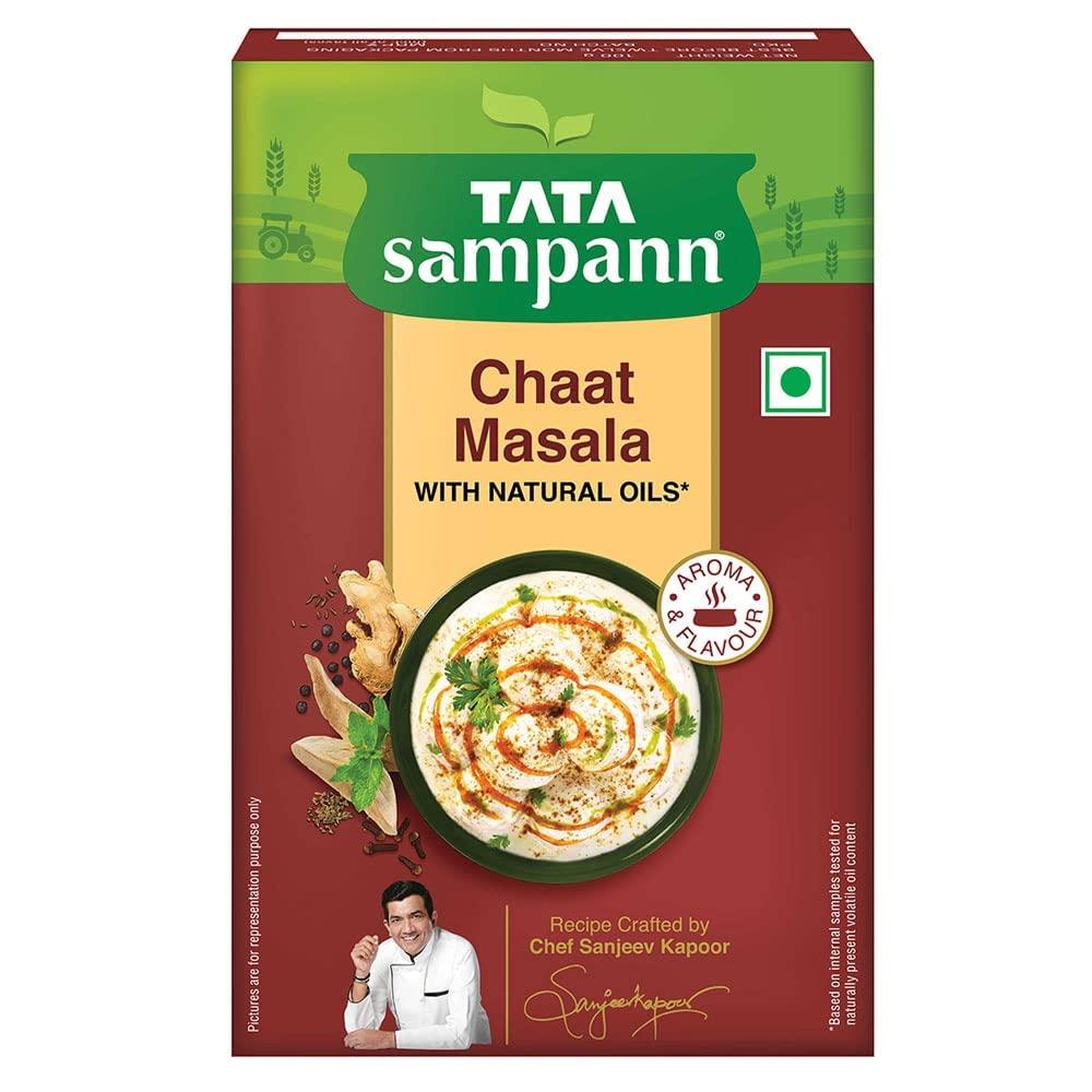 Tata Sampann Tata Sampann Chicken Masala with Natural Oils, Crafted by Chef Sanjeev Kapoor, 100g & Tata Sampann Chaat Masala with Natural Oils, Crafted by Chef Sanjeev Kapoor, 100g
