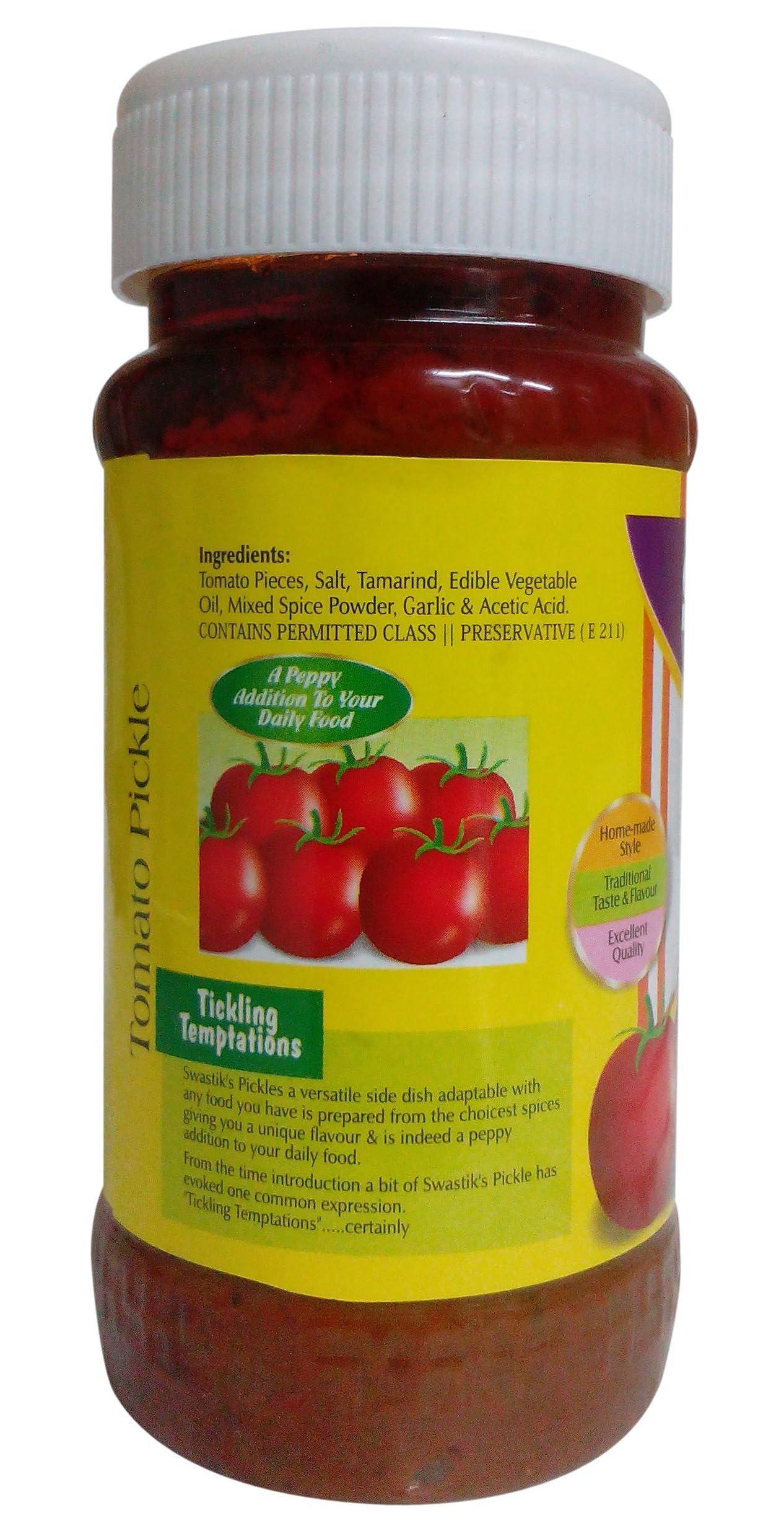 Swastiks Swastiks Pickle - Tomato Pickle 300g Jar | Home Made Style Pickle