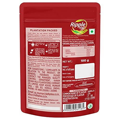 RIPPLE Ripple Black Tea with Natural Vanilla - 100gm