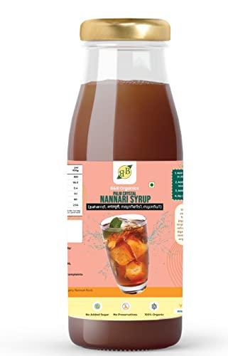 B&B Organics B&B Organics Original Nannari Sharbat Syrup, 500 ml - with (Palm Crystal, Nannari Roots & VetiVer) ( Sarasaparilla | Narunandi)