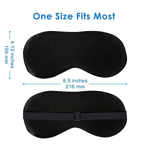 JEFlex JEFlex Natural Silk Sleep Mask Blindfold, Super-Smooth Eye Mask
