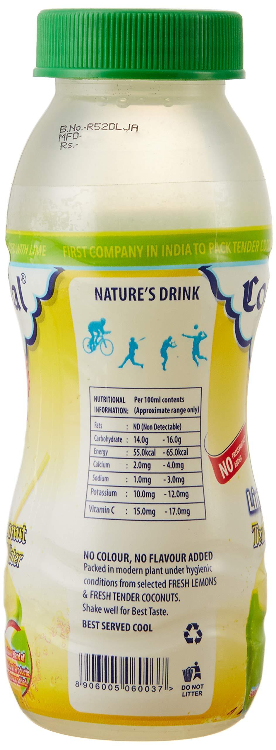 Cocojal Cocojal Natural Tender Coconut Water, Pack of 6 + Cocojal Lime Tender Coconut Water - 200ml, Pack of 6