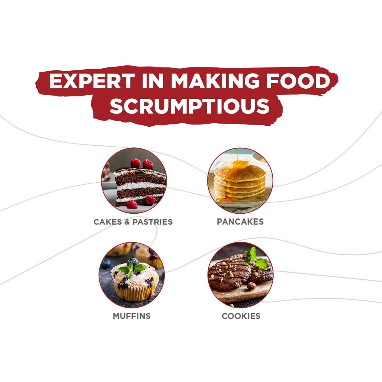 BAKE KING BAKE KING Ammonium Bicarbonate 100gm, Agent Biscuits Food Grade Hornsalt - Hartshorn Perfect for Baking (Cookies and Biscuits)