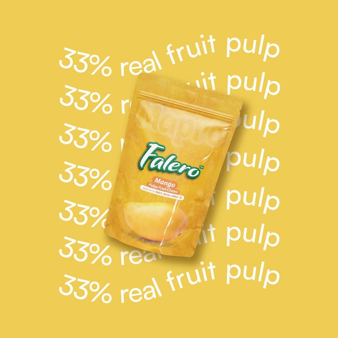 Falero Falero Fruit Chews, 175 gm, Potassium, Soluble Fibres, Vitamin C, 50 Fruit Chews(Pack of 2) (Strawberry & Mango)