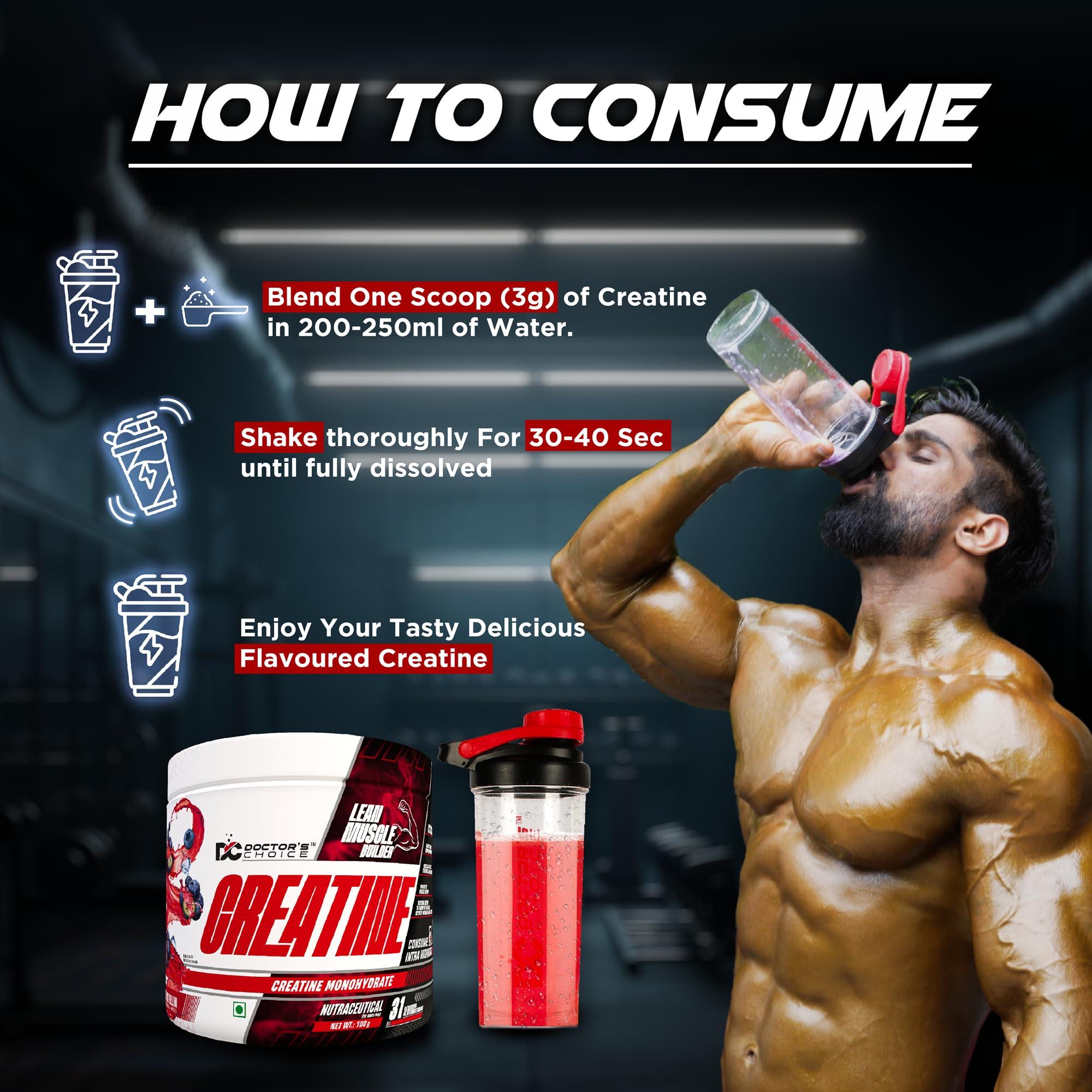 DC DOCTORS CHOICE DC DOCTORS CHOICE Creatine 83 Serving 250 gms (Orange mango Candy)