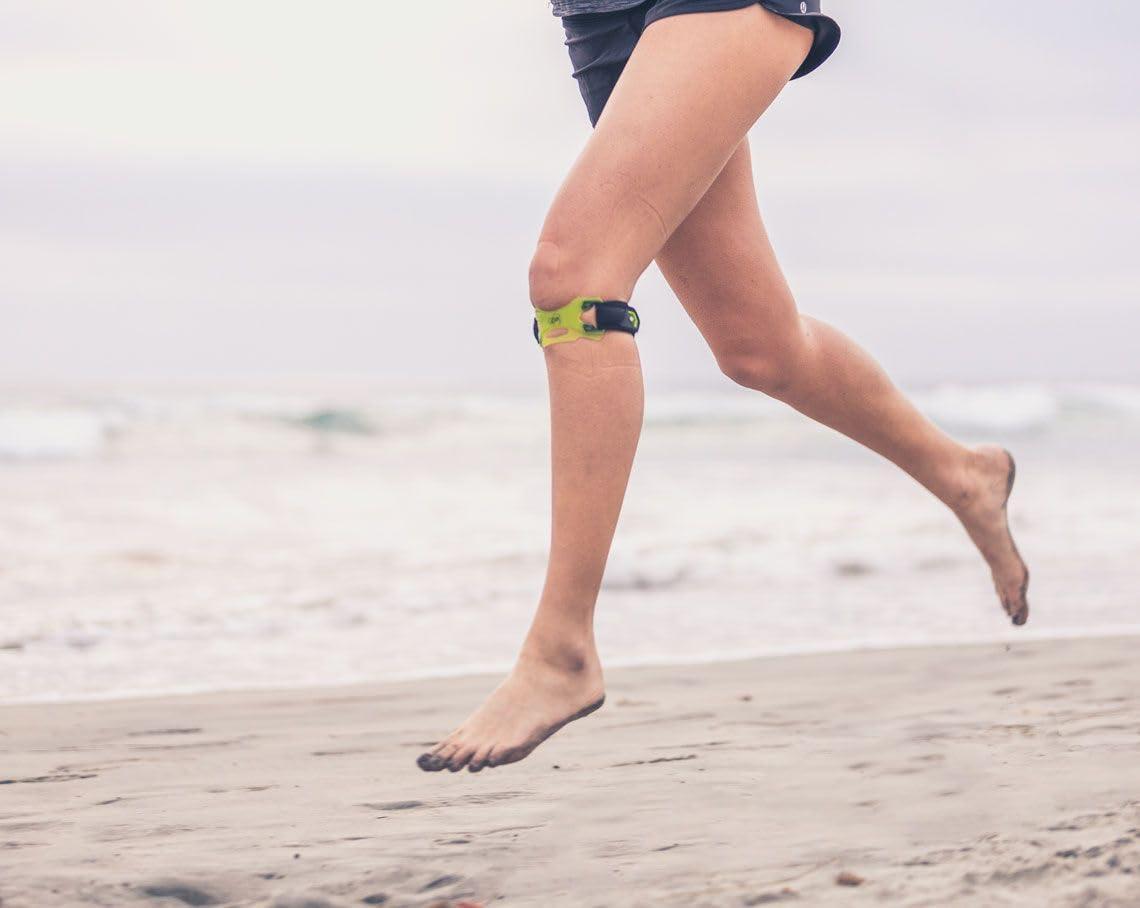 DonJoy Performance Small/Medium , slime green : DonJoy Performance Webtech Patella Knee Strap ? Patellar Tendonitis Band, Jumper?s Knee Strap, Adjustable Support for Running, Basketball, Volleyball, Squats, Weightlifting