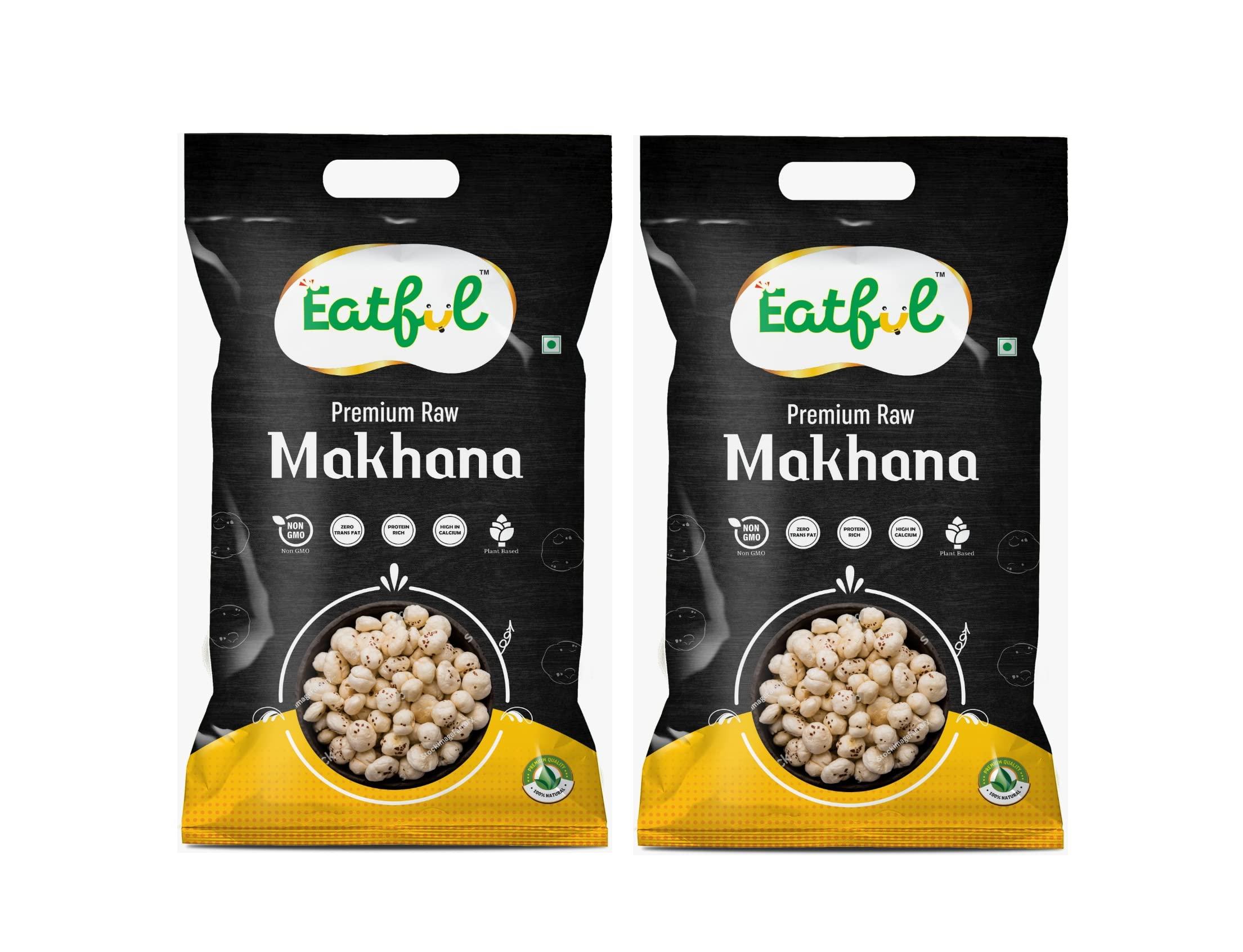 Eatful EATFUL Phool Makhana Raw/Regular Lotus Seed Pop/Fox Nut Pack of 2 (2 X 0.25 kg)…