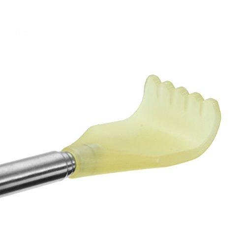 zms marketing zms marketing Stylish 6.5 Inch to 17 Inch Extendable Itching Stick Back Massager Back Scratcher Extra Long Massage Tools made of Stainless Steel Itching Khujli for Men Women (1)