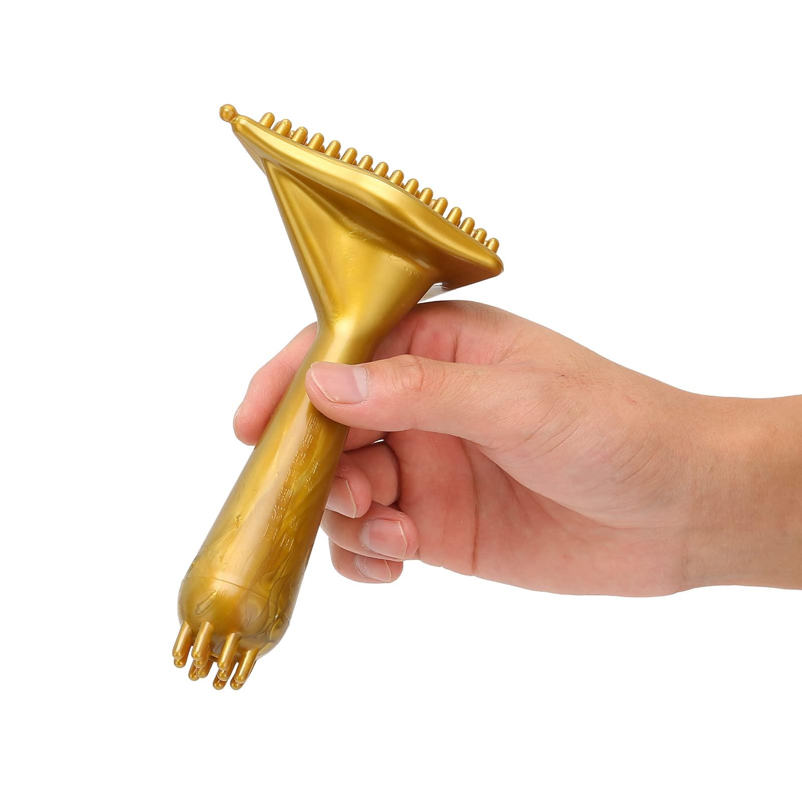 Betued Meridian Dry Brush, Meridian Massage Brush, Round Knob Design Relieves Pressure Silky Smooth Massage Slimming Peeling Body Brush for Massage Foot Leg Tissue