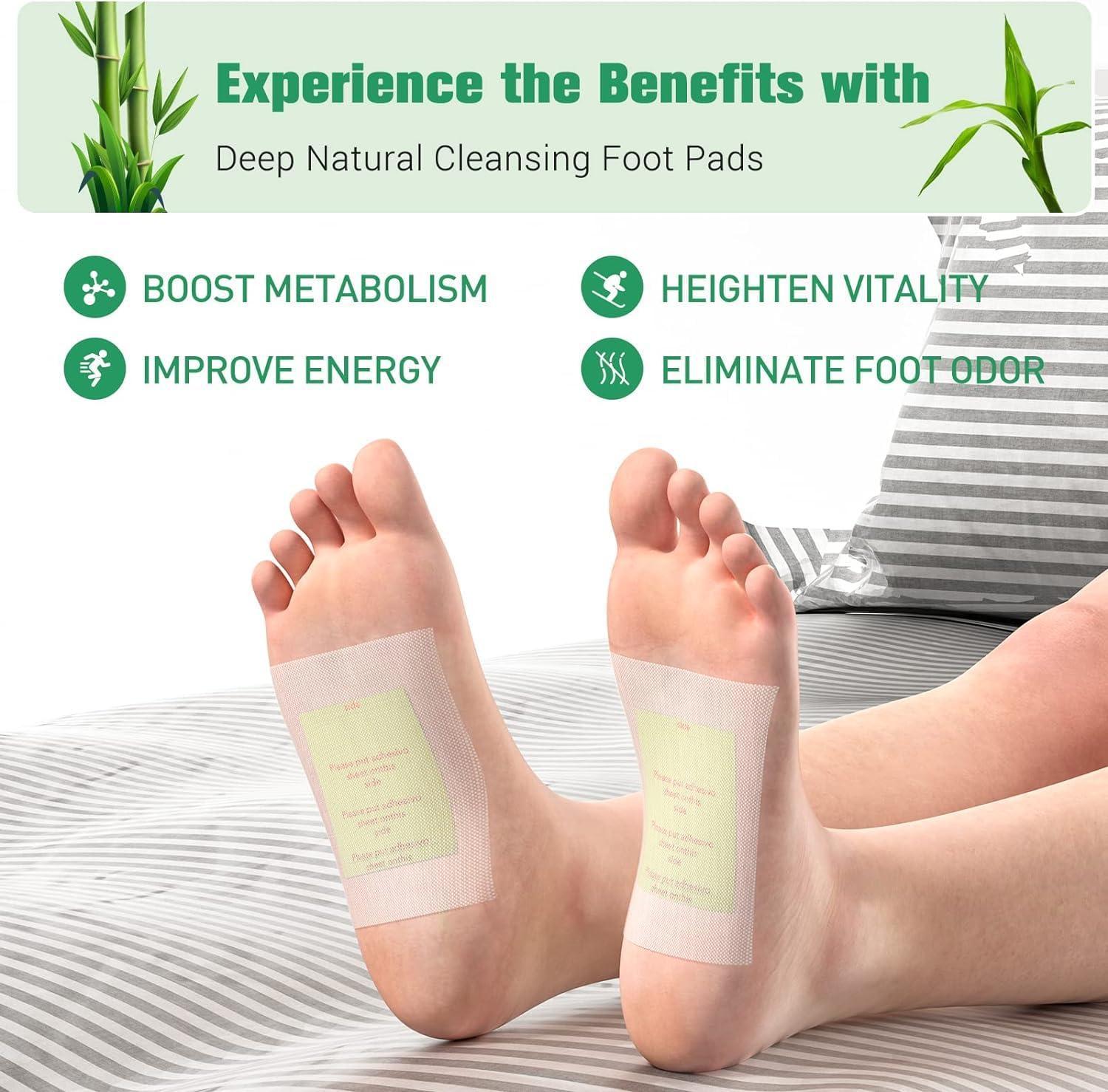 KRIAVAXA Detox Foot Patches Pain-Free Pads for Stress Relief Sleep, Natural Ingredients Foot Detox Pads for Adhesive Foot Cleansing Detoxing Patch for Adhesive Foot and Body Cleansing (20 DETOX PAD)