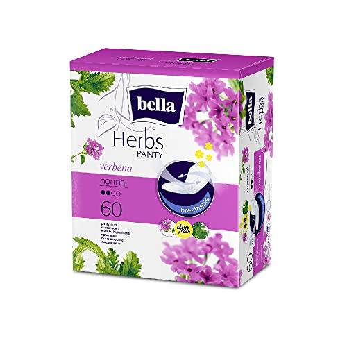 Bella Bella Ultra Drai Sanitary Napkins Extra Large 26 Pcs & Herbs Panty Liners, (Verbena Medium)(Pack Of 60)