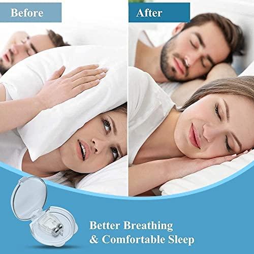 RV CREATION PVT LTD RV CREATION® Clipple Silicone Magnetic Anti Snore Transparent Silicone Stop Snoring Device Silicone Nose Clip Tools Professional Relieve Snore Mini Comfortable Sleep Sleeping Aid for Men Women