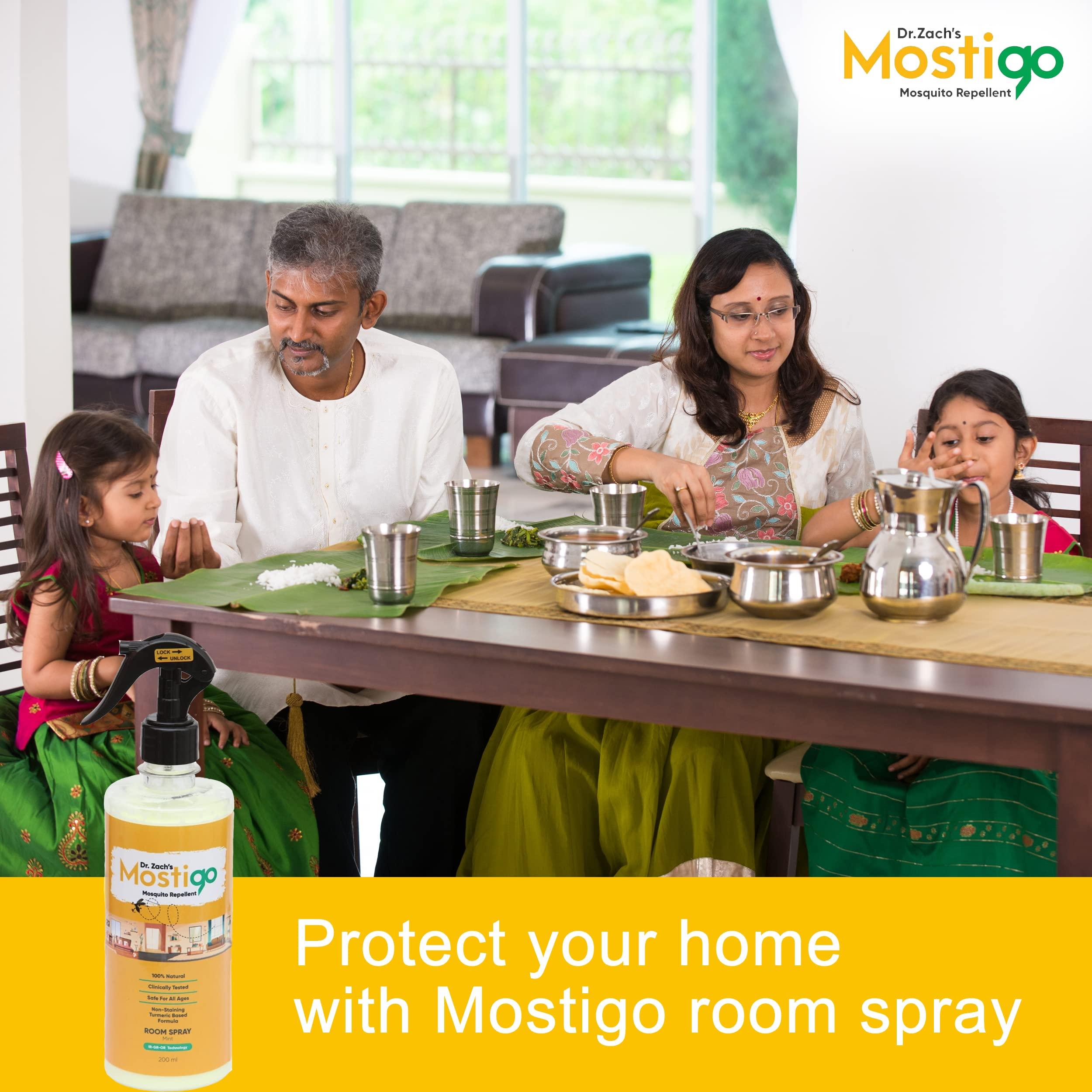Dr Zachs Mostigo Mosquito Repellent Room Spray, 100% Natural Safe for Adults, Children & Pets