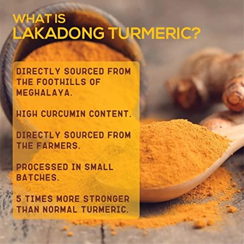 Nature Vit NatureVit Lakadong Turmeric Powder, 5 kg High Curcumin Lakadong Turmeric Powder - Directly sourced from The Organic Farmers of Lakadong Village - East and West Jantia Hills of Meghalaya