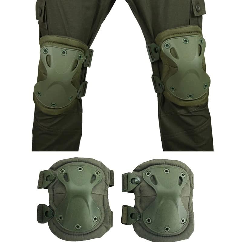 Linist Linist Tactical Knee Pads Elbow Pads Outdoor Sports Combat Knee & Elbow Protective Pads-Green