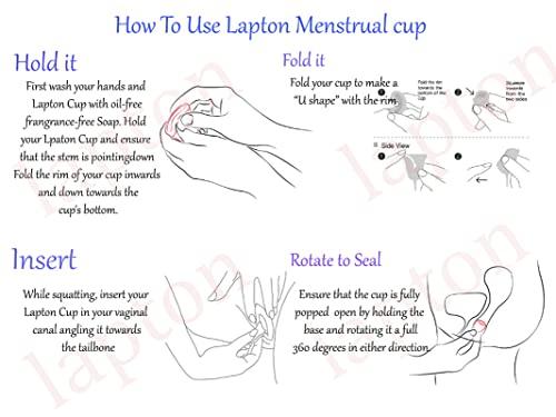 LAPTON Lapton White Reusable Silicone Small Size Menstrual Cup Pack of 1 (White_10 ML)