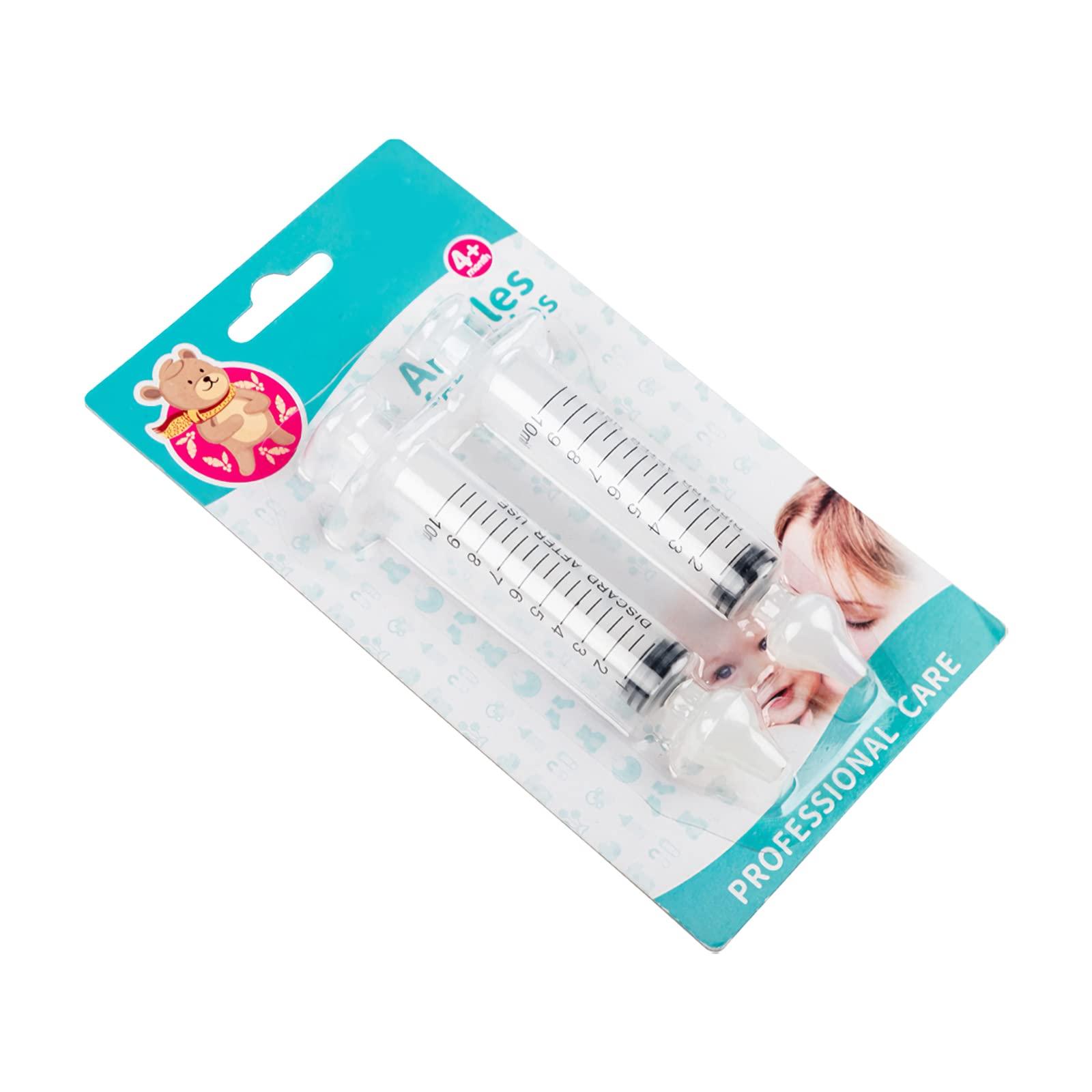 Nachar Nachar Sinus Rinse System, 4pcs Professional Baby Nasal Irrigator Portable Infant Nose Cleaner Quick Rinse Device All Natural Relief - BPA Free More Convenient