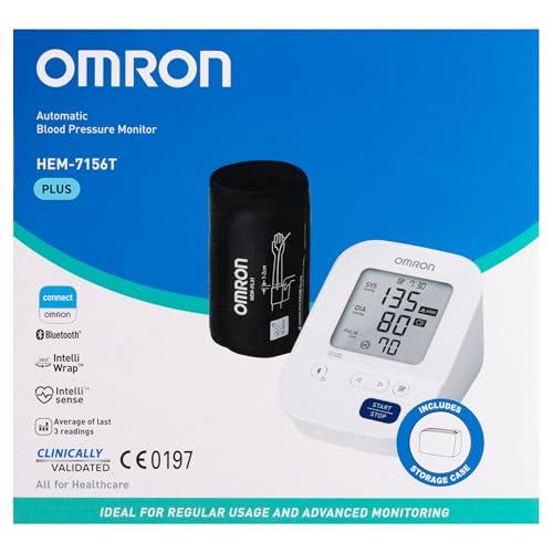 Omron Omron HEM 7156 T Digital Blood Pressure Monitor with 360 Accuracy Intelli Wrap Cuff for All Arm Sizes Accurate Measurements and Bluetooth Connectivity