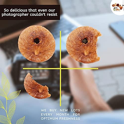 Let's Gonuts Real Wealth For Your Health Anjir Dry Figs 1kg Anjeer Raw ( Dry Fruit Afghani Anjira Anjura ) ( 2 Packs of Each 500g )