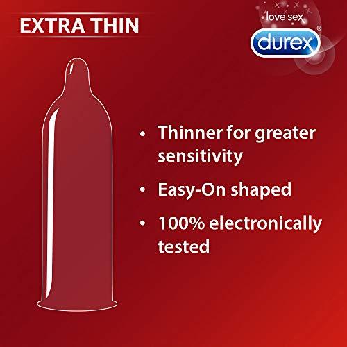 Durex Durex Pleasure Packs - 10 Count (Pack of 4, Extra Thin, Extra Time, Extra Dots, Extra Ribbed) & Durex Mutual Climax Condoms - 10 Count