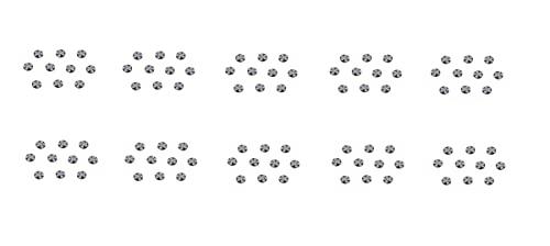 SUJOK Sujok Therapy Cluster Magnet 5 Star Magnet 10 Pcs (Packet 10)