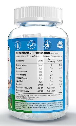 HealthyHey Nutrition HealthyHey Nutrition Junior Probiotics Gummies - For Kids - For Healthy Gut & Immune Function - Strawberry Flavour - 30 Soft Gummies