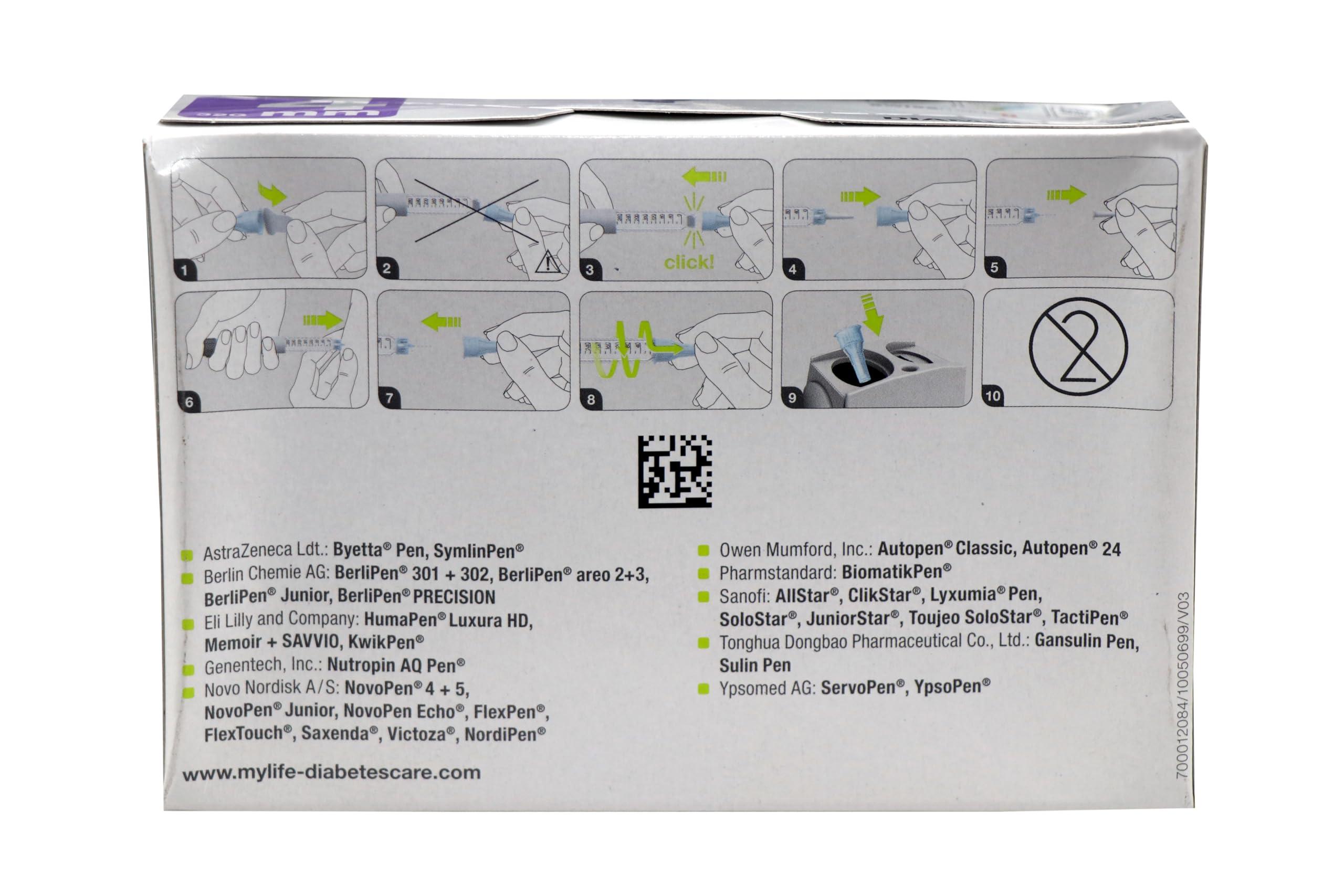 YPSOMED Ypsomed My life Clickfine Pen Needle 4mm 32G Medical Needle (Pack Of 100)