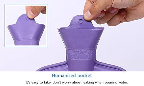 COEASE COEASE® Hot Water Bag, Natural Rubber bottle heating pad non electric warm bag pain relief device (Assorted Color)