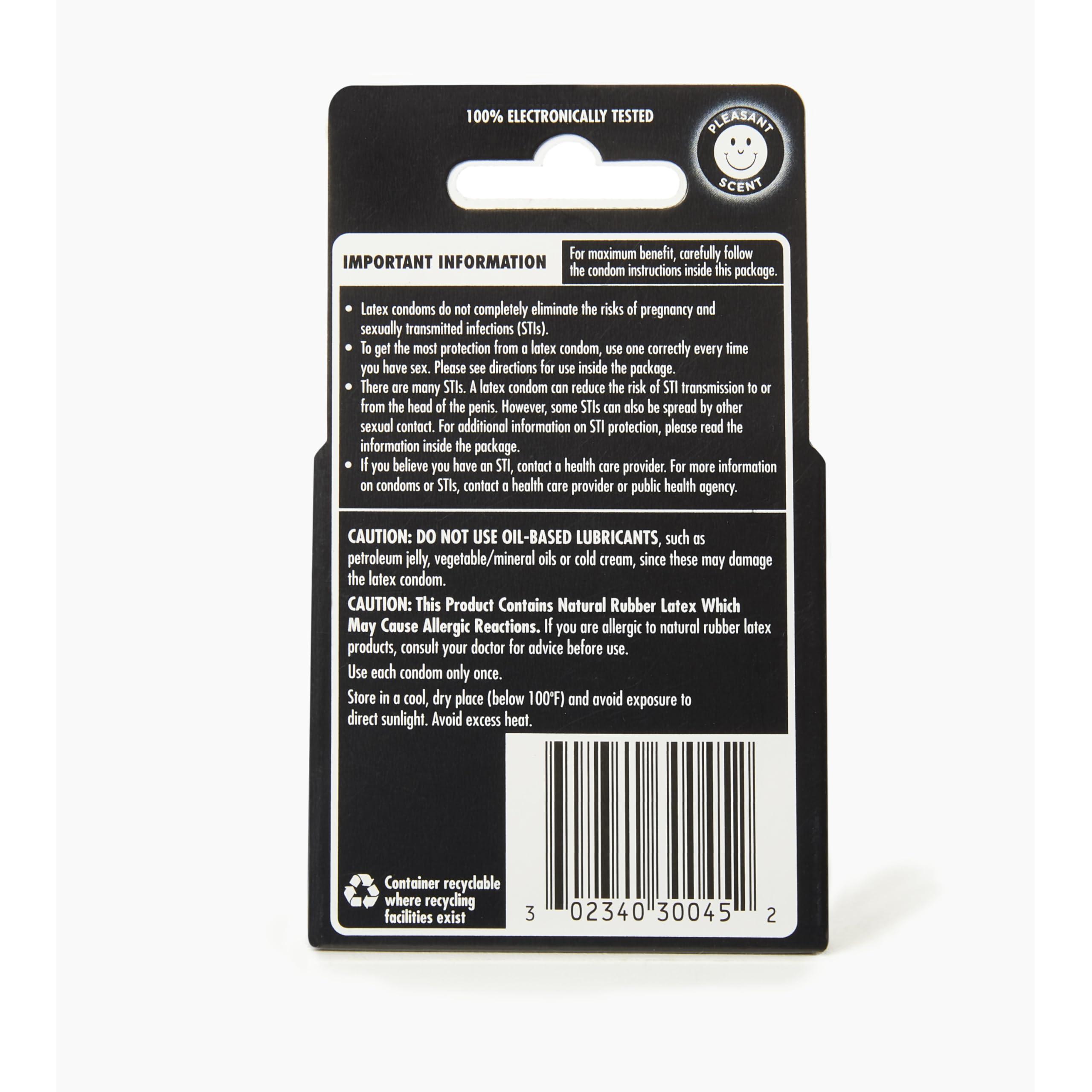 Durex Durex XXL Lubricated Extra Large Premium Condoms, 3 Count