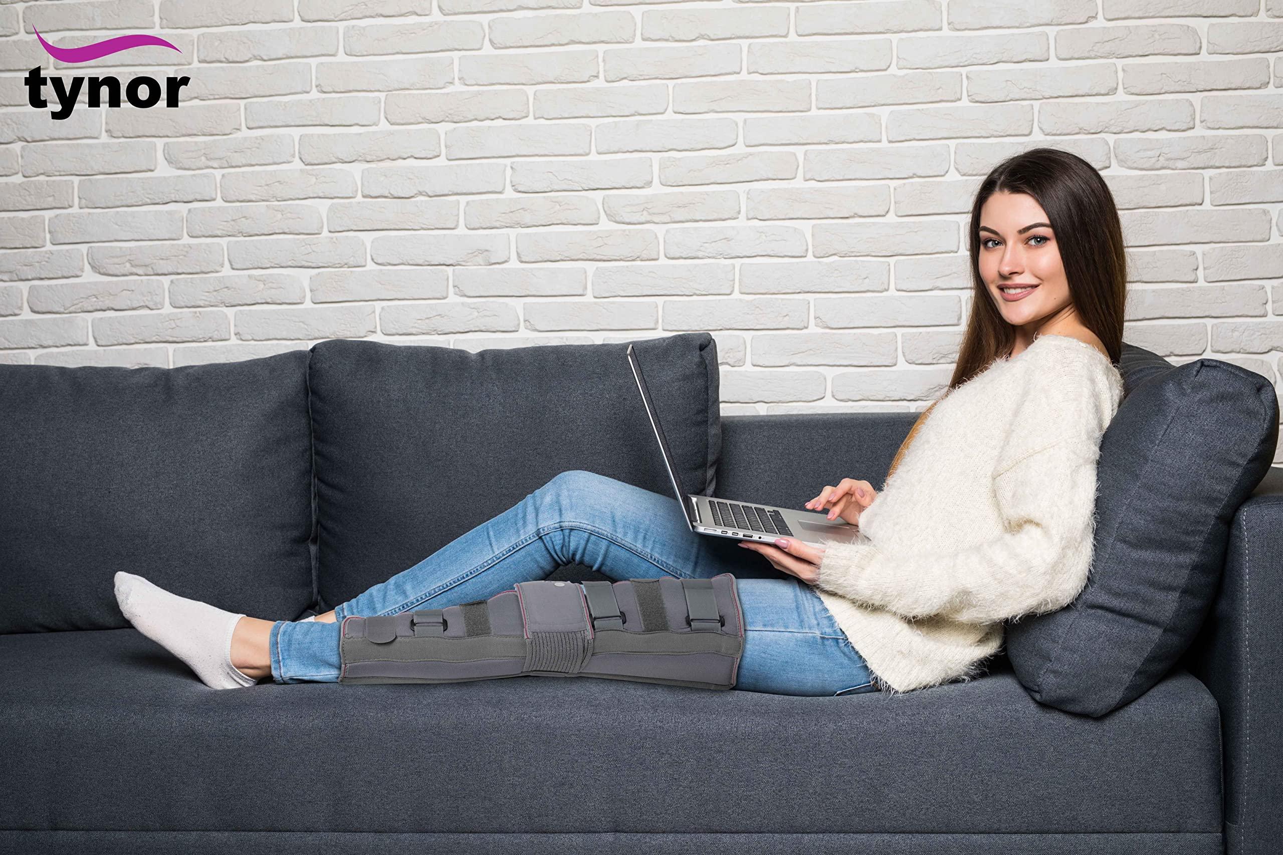 TYNOR Tynor Knee Immobiliser 22"/56cm, Grey, XL, 1 Unit