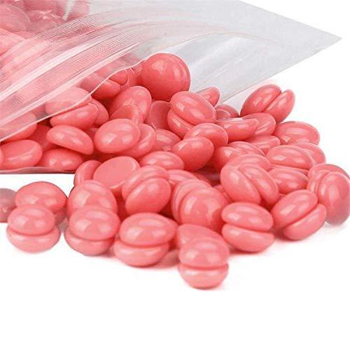 Zhunmun Bean Wax - Hard Wax Beans for Hair Removal 100 gm Body Facial Hair Removal Wax Beads Large Refill Faux Pearl Beans for Women Men Legs, Face, Underarm, Bikini with 5pcs Wax Spatulas