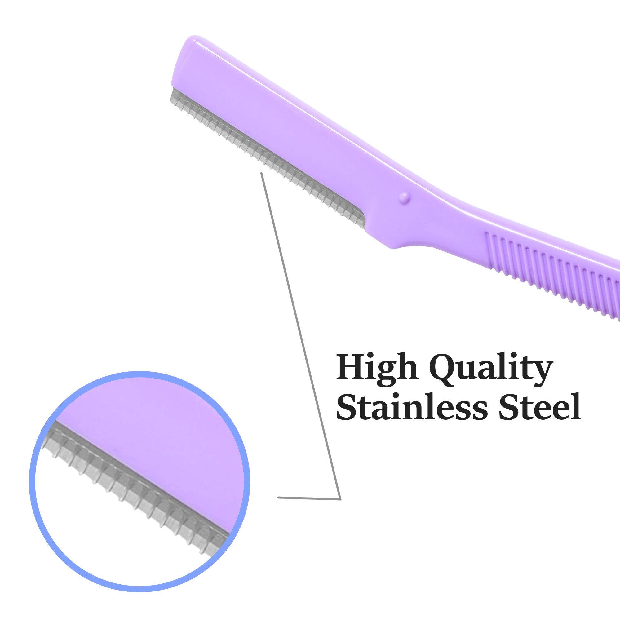 Product of Gifu Japan Seki Japan Face Beauty Trimmer, Women\'s Facial Razor, Disposable Facial Hair Removal Groomer, with Safety Cover, 3 Pieces