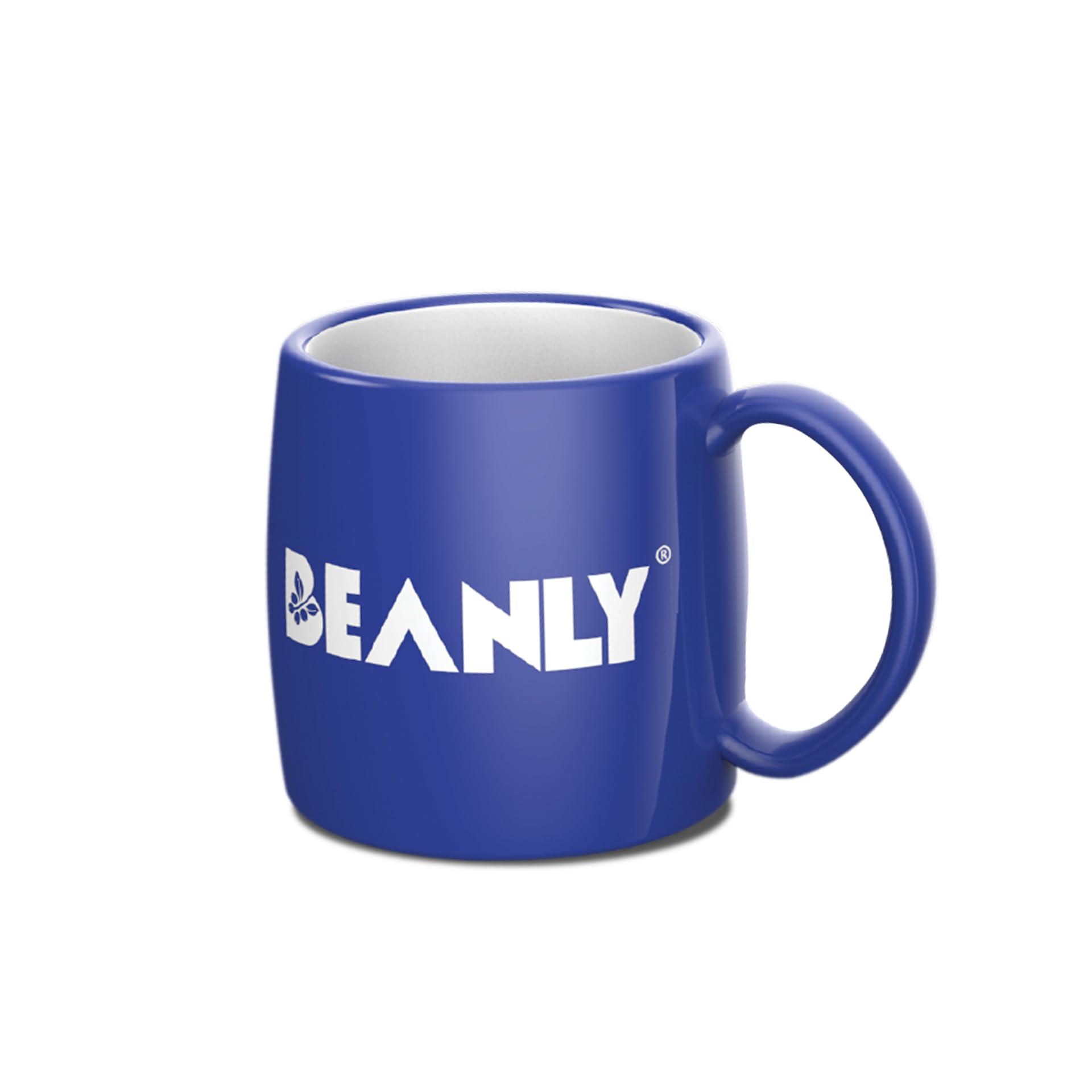 Beanly Beanly Premium Instant Coffee Kit| 1 Classic Coffee + 1 Premium Frother + 1 Mug | Makes 70 Cups | Gift For Birthday, Anniversary, Diwali | Gift for Women, Men | 100% Arabica Freeze Dried 100 gram